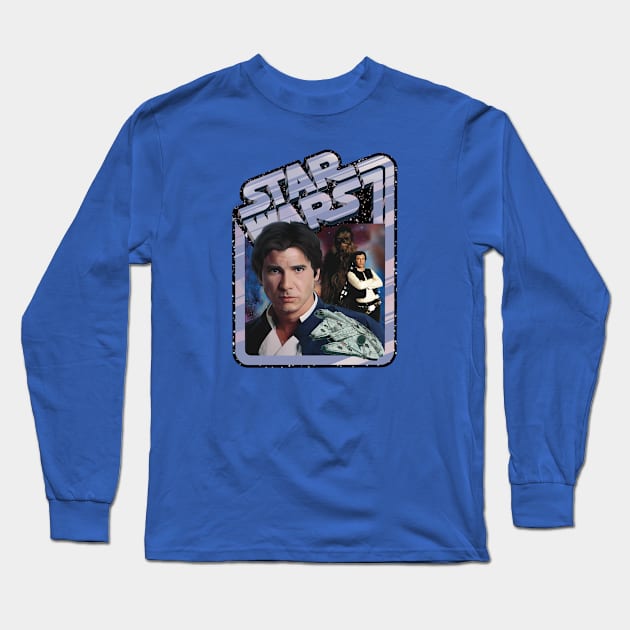 The Scoundrel (black starfield, original border) Long Sleeve T-Shirt by Art And Soul